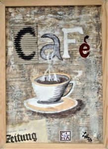 Eigene Technik: Collage "Café"