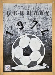 Eigene Technik: Collage "Band: Fußball 1974"